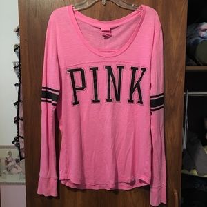 PINK Victoria’s Secret love sleeve T-shirt